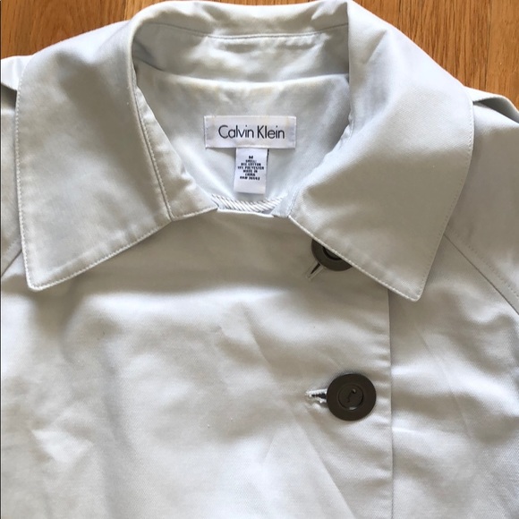 Calvin Klein Short wide sleeves trench coat - Picture 3 of 6